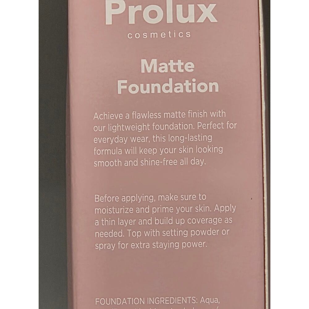Prolux Cosmetics Matte Foundation In Vanilla - Picture 3 of 5